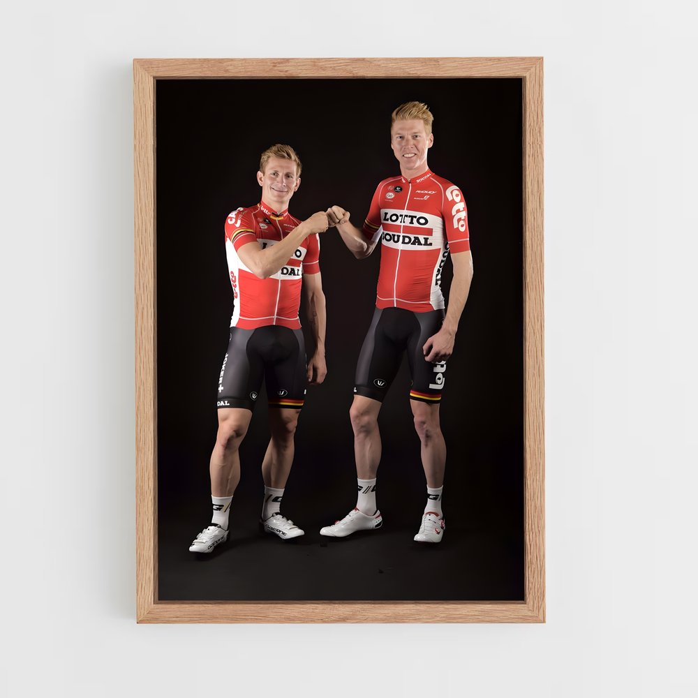 Poster Duo Rouge – affiche Cyclisme (vue 4)